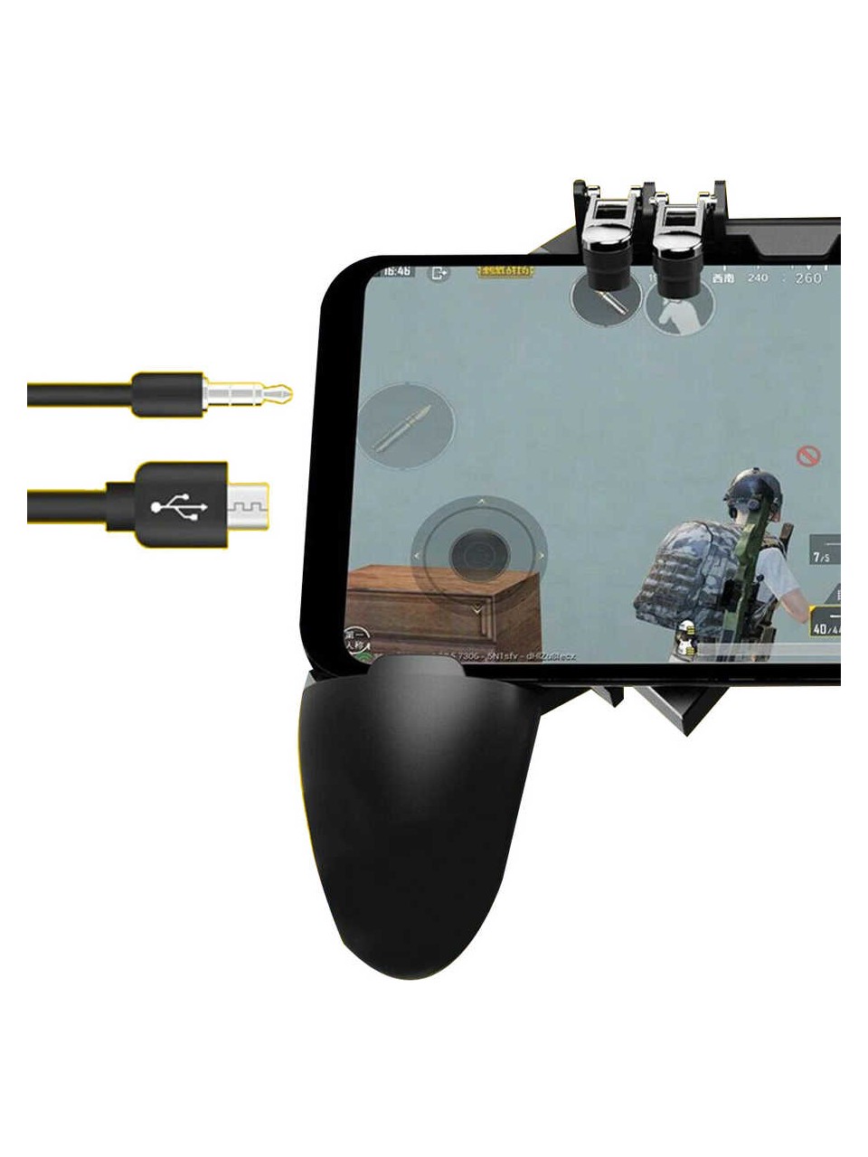 Memo Pubg Mobile Gamepad Kontroller 6 Parmak Kullanım Joystick Ak 66 + Terletmez Parmak Eldiven